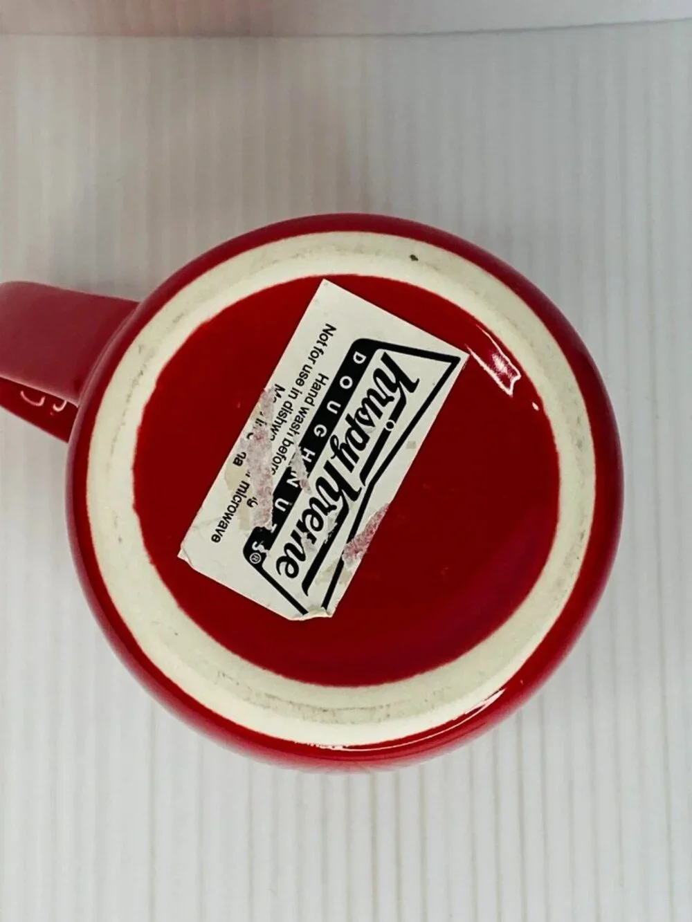 Krispy Kreme Doughnuts Red Heart Handle Coffee Mug Ceramic 3D Collectible